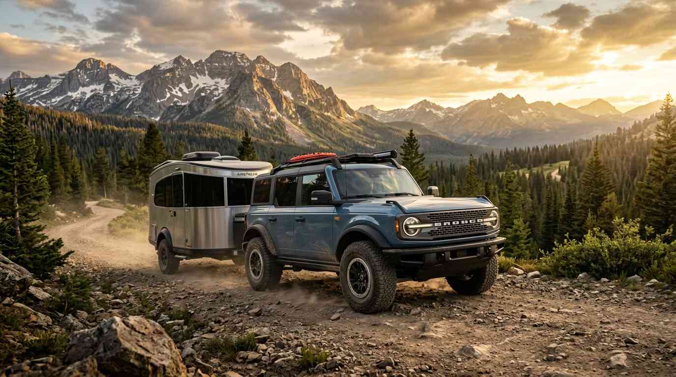 ford bronco towing travel trailer